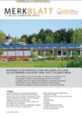 Merkblatt Montage von Photovoltaik-Anlagen und Solartherme-Anlagen auf Flächdächern 